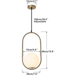 Lámpara colgante esfera